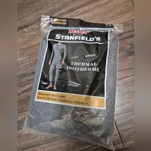 Stanfield's Gray Thermal Base Layer Combination Full Body Long John Underwear XL